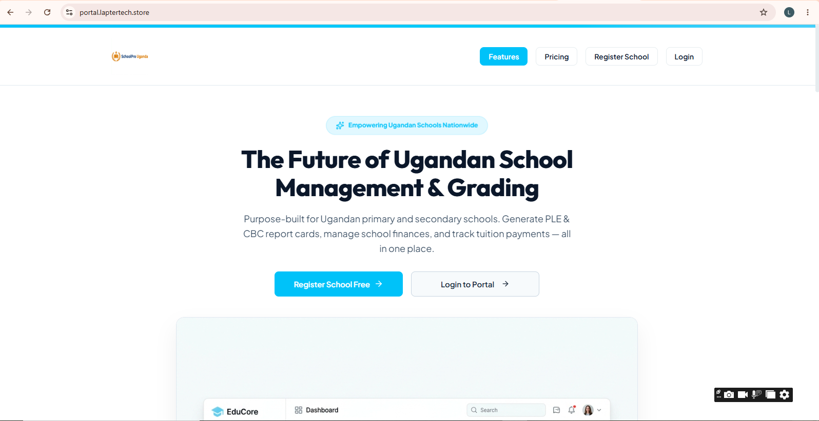  school pro website 